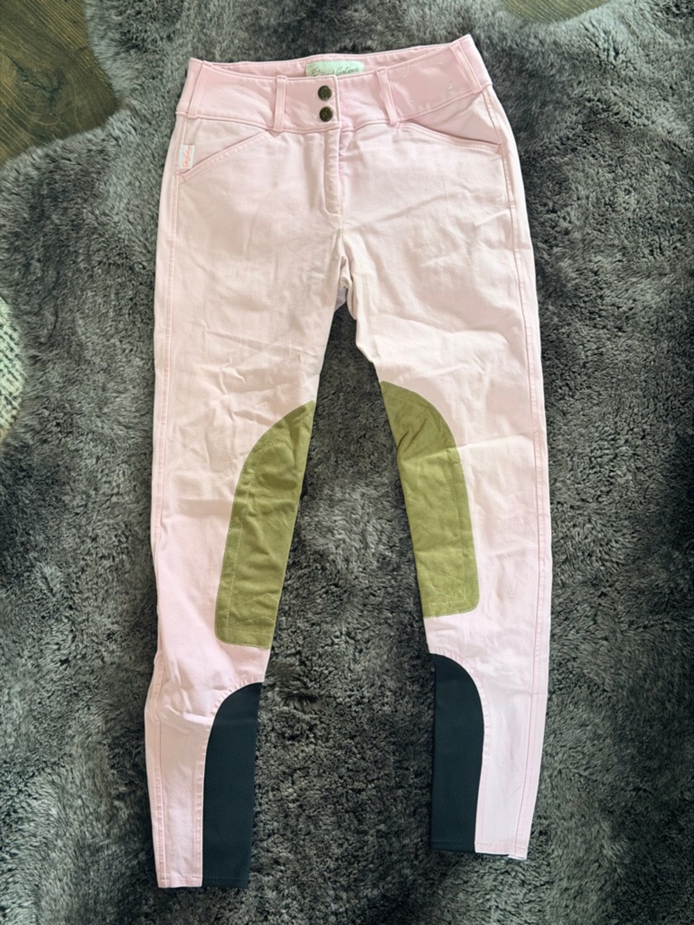 The Tailored Sportsman Pink front zip breeches